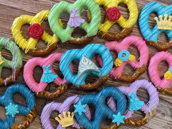 Princess Themed Pretzels-Cake Ballerina-Cake Pops
