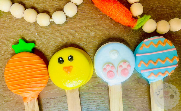 Gluten Free Easter Oreo Pops-Cake Ballerina-Cake Pops