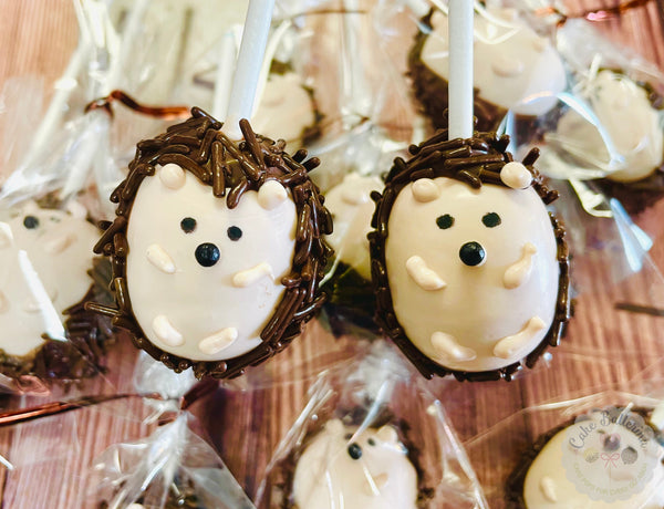 Hedgehog Cake Pops-Cake Ballerina-Cake Pops