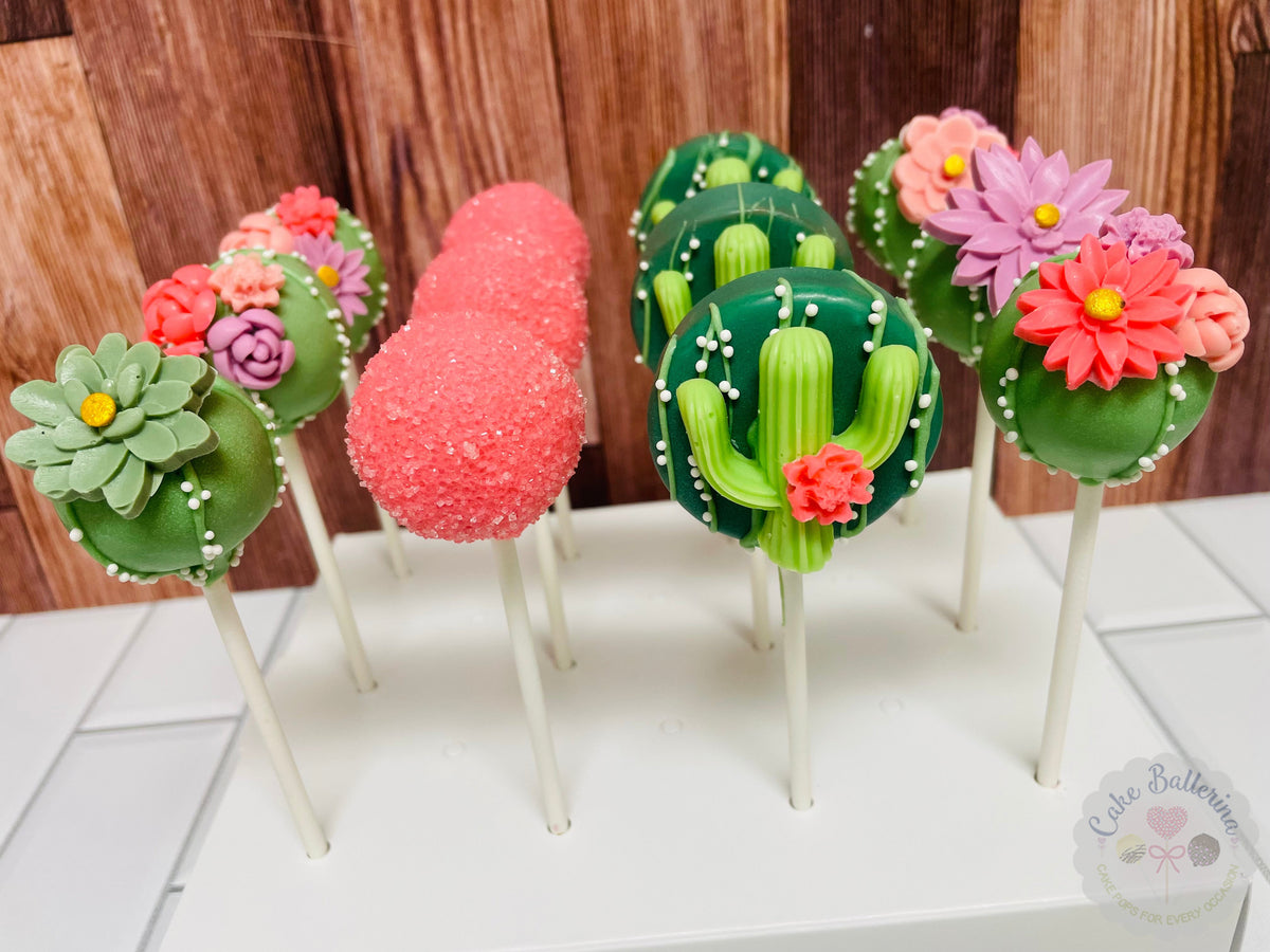 succulent cake pops Cactus Cake Pops exclusive at Cake Ballerina