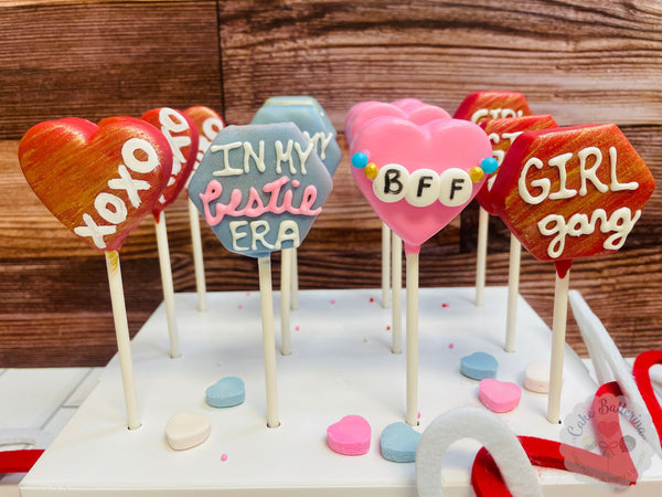 Galentine’s, BFF Dozen-Cake Ballerina-Cake Pops