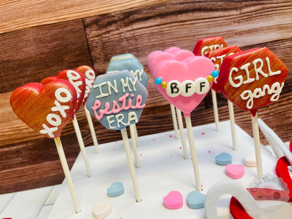 Galentine’s, BFF Dozen-Cake Ballerina-Cake Pops