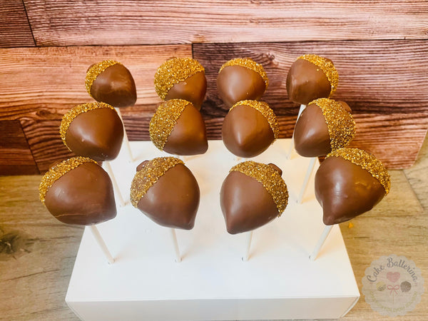 Acorn Cake Pops-Cake Ballerina-Cake Pops