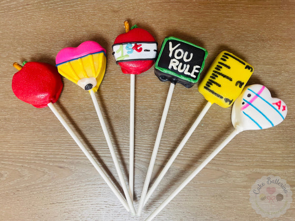 Back to School Cake Pops-Cake Ballerina-Cake Pops