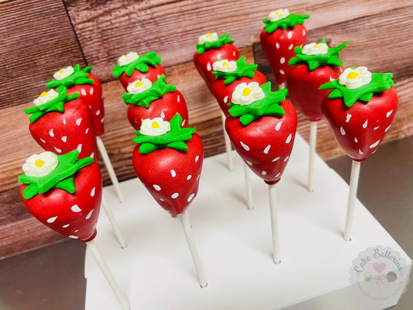 Strawberry Cake Pops-Cake Ballerina-Cake Pops