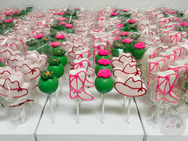 Cowgirl Western Cake Pops-Cake Ballerina-Cake Pops