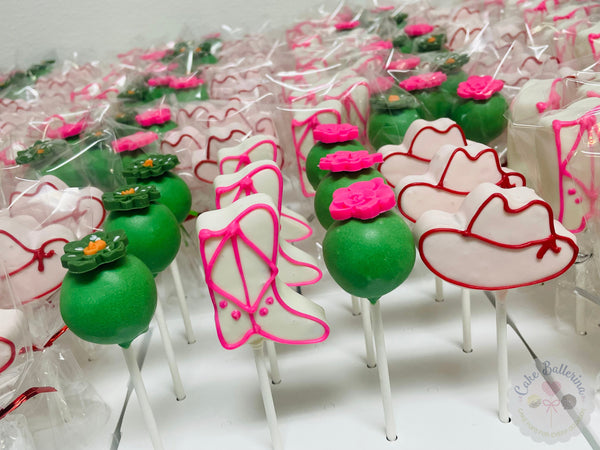 Cowgirl Western Cake Pops-Cake Ballerina-Cake Pops