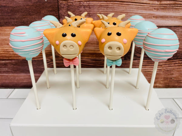 Baby Longhorn Cake Pops-Cake Ballerina-Cake Pops