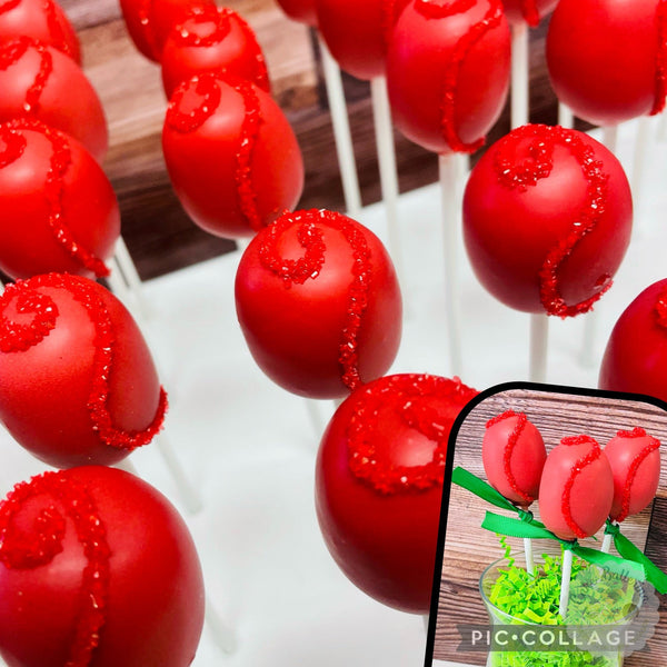 Red Rose Cake Pops-Cake Ballerina-Cake Pops