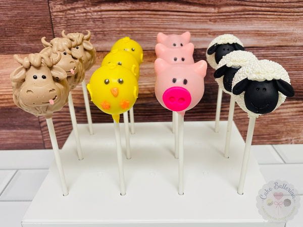 Barn Yard, Farm Animal Cake Pops-Cake Ballerina-Cake Pops