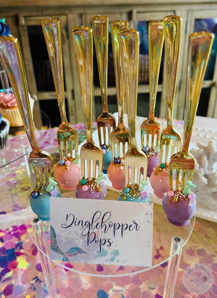 Mermaid, Dinglehopper Cake Pops-Cake Ballerina-Cake Pops