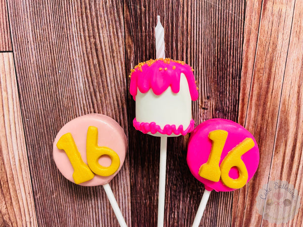 Sweet 16 Cake Pops-Cake Ballerina-Cake Pops