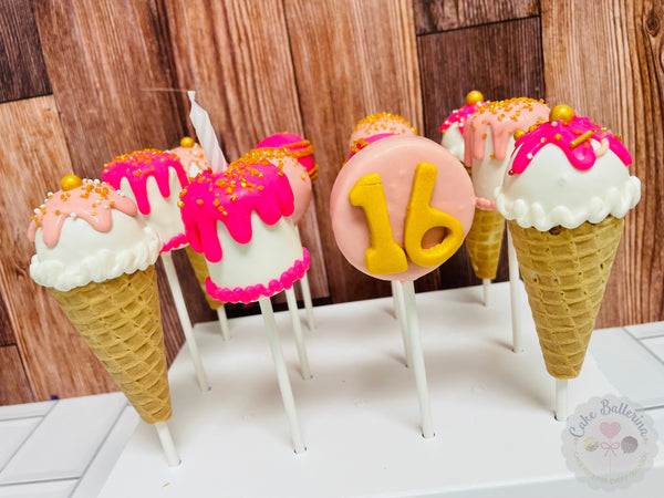 Sweet 16 Cake Pops-Cake Ballerina-Cake Pops