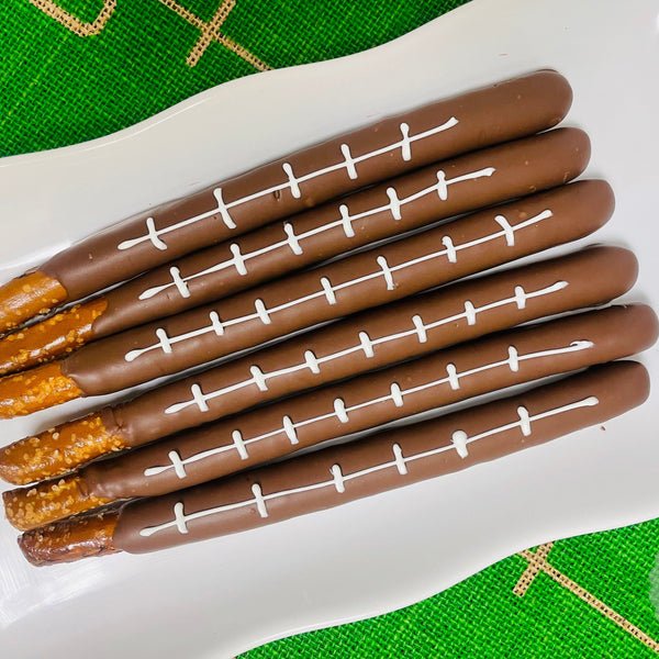 Football Pretzel Rods-Cake Ballerina-Cake Pops