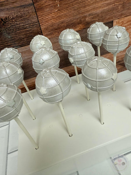 Disco Ball Cake Pops-Cake Ballerina-Cake Pops