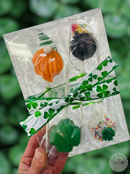 St. Patrick's Box of 4-Cake Ballerina-Cake Pops