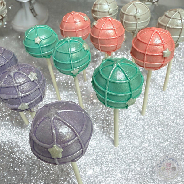 Disco Ball Cake Pops-Cake Ballerina-Cake Pops