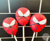 Super Hero Inspired Cake Pops-Cake Ballerina-Cake Pops