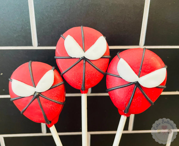 Super Hero Inspired Cake Pops-Cake Ballerina-Cake Pops