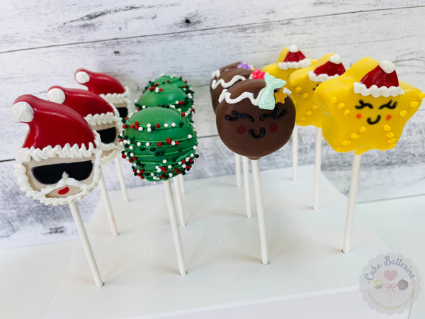 Christmas in July Cake Pops-Cake Ballerina-Cake Pops
