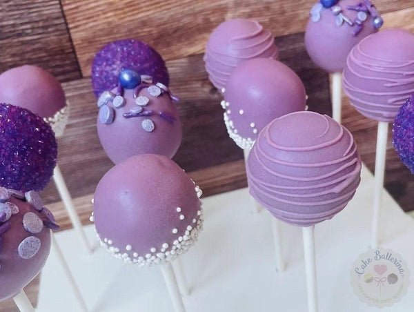 Purple Cake Pops-Cake Ballerina-Cake Pops