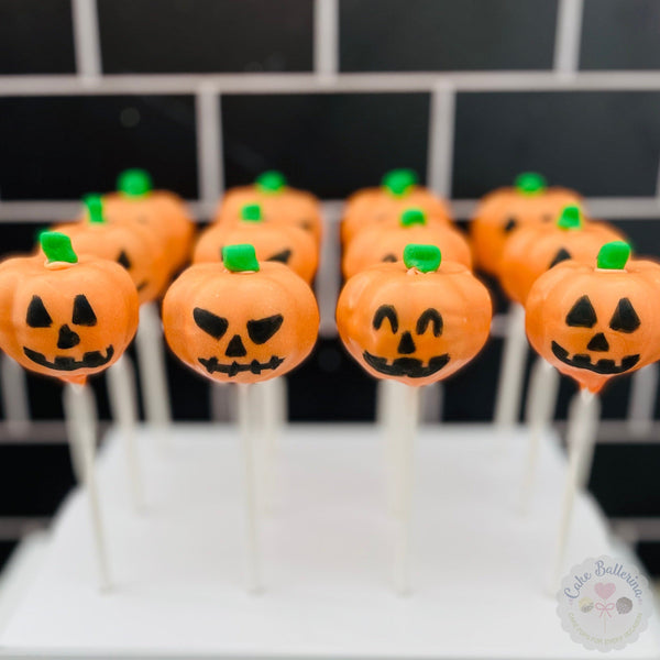 Jack O' Lantern Cake Pops-Cake Ballerina-Cake Pops