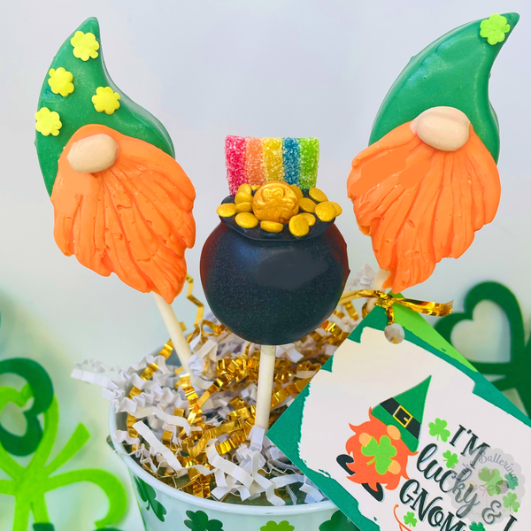 Lucky and I Gnome Gift Tin-Cake Ballerina-Cake Pops