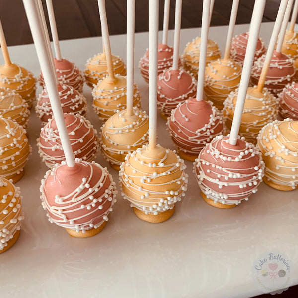 Pink and Gold Cake Pops-Cake Ballerina-Cake Pops