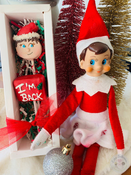 Elf on the Shelf Cake Pops-Cake Ballerina-Cake Pops