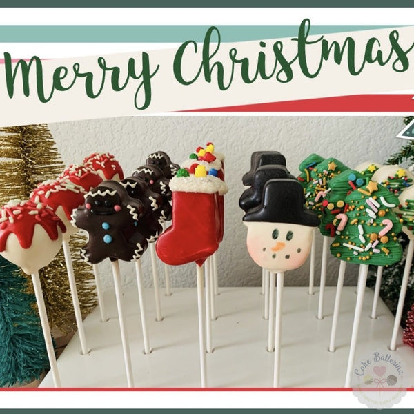 Christmas Cake Pops-Cake Ballerina-Cake Pops