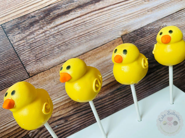 Duck Cake Pops-Cake Ballerina-Cake Pops