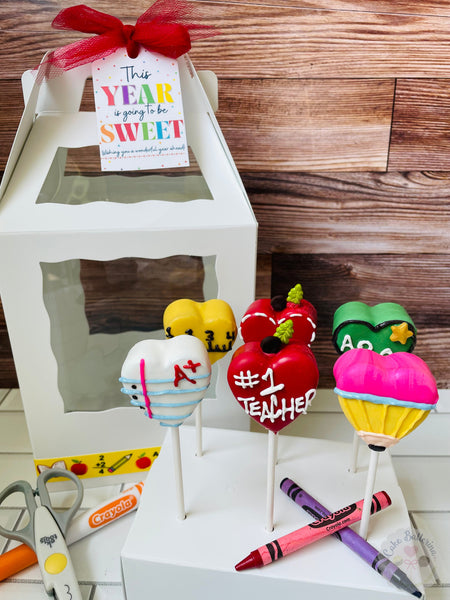 Teacher Tote of 6-Cake Ballerina-Cake Pops