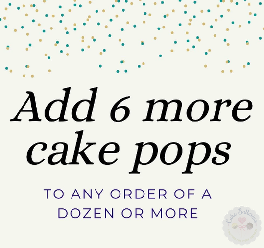 Add 6 Cake Pops to any Order-Cake Ballerina-Cake Pops