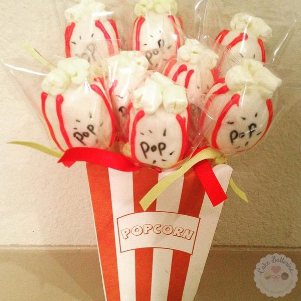 Pizza and Popcorn Cake Pops-Cake Ballerina-Cake Pops