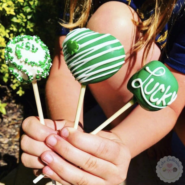 St. Patrick's Day Cake Pops-Cake Ballerina-Cake Pops