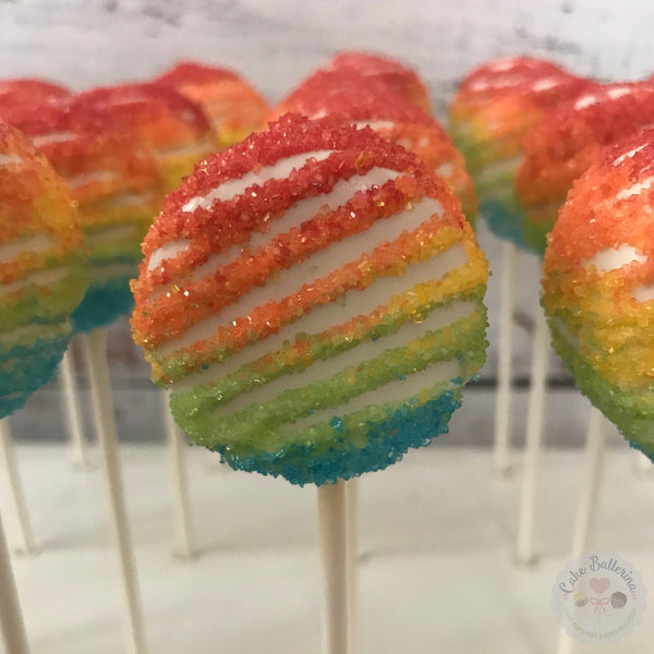 Rainbow Sprinkle Cake Pops-Cake Ballerina-Cake Pops