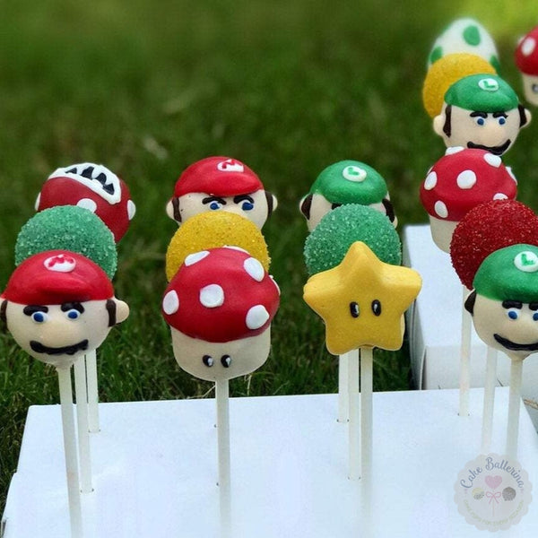 Mario Brothers Cake Pops-Cake Ballerina-Cake Pops