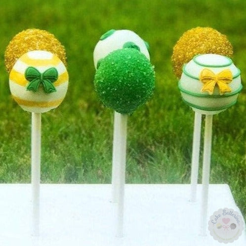 Green and Gold Cake Pops-Cake Ballerina-Cake Pops