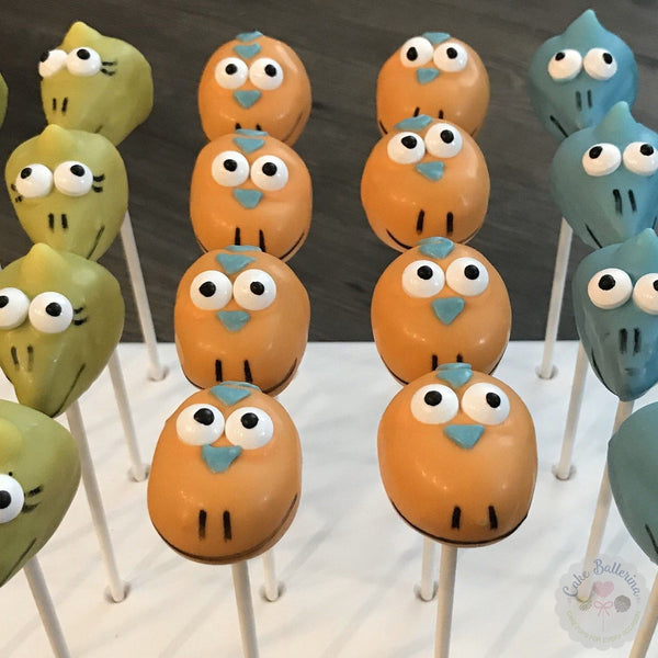 Dinosaur Train Cake Pops-Cake Ballerina-Cake Pops