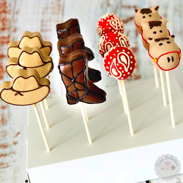 Cowboy, Western Cake Pops-Cake Ballerina-Cake Pops