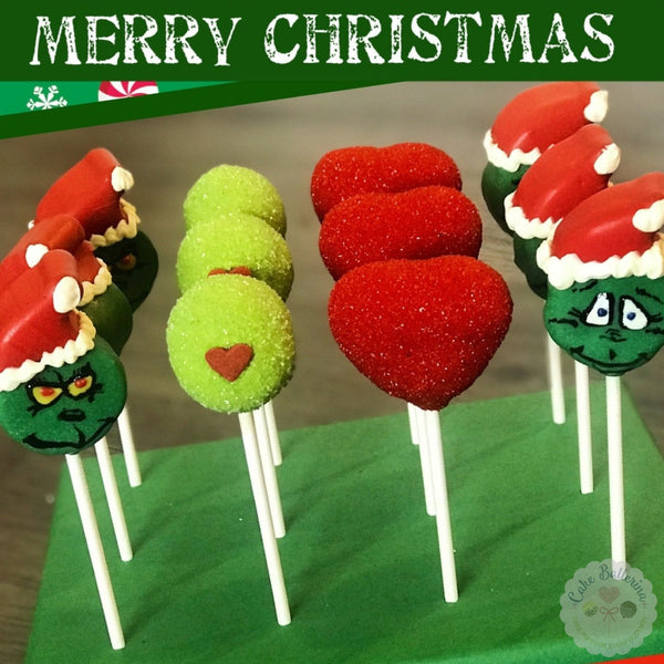 Grinch Cake Pops-Cake Ballerina-Cake Pops