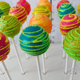 Neon Sparkle Cake Pops-Cake Ballerina-Cake Pops