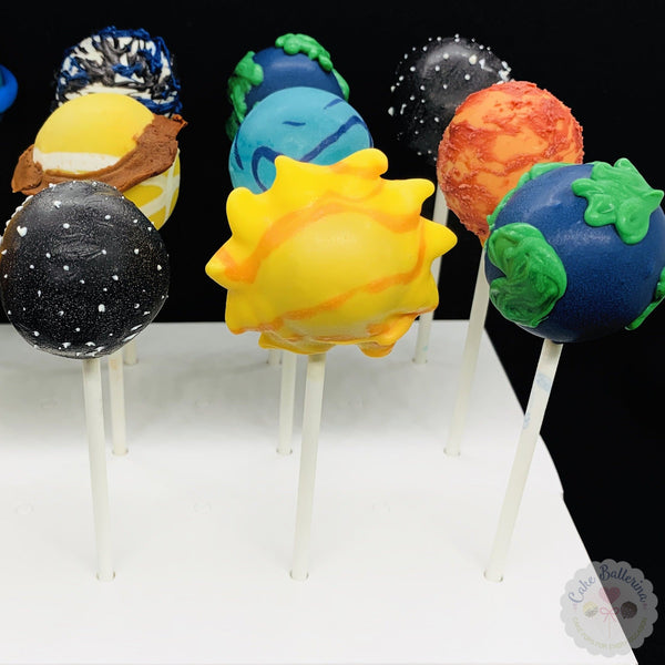 Planets, Solar System Cake Pops-Cake Ballerina-Cake Pops