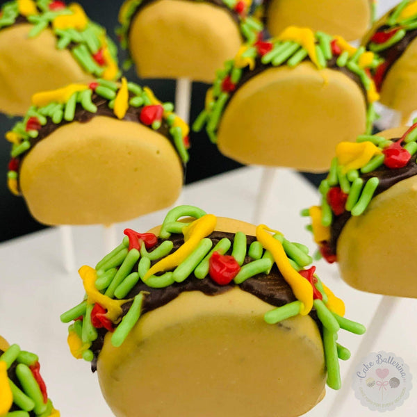 Taco Cake Pops-Cake Ballerina-Cake Pops