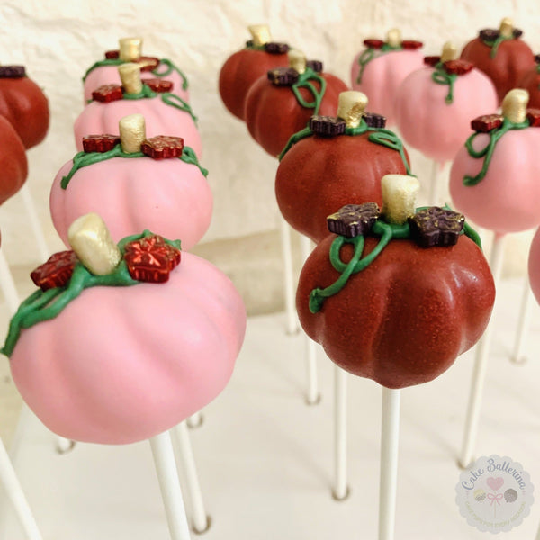 Pumpkin, Fall, Thanksgiving Cake Pops-Cake Ballerina-Cake Pops