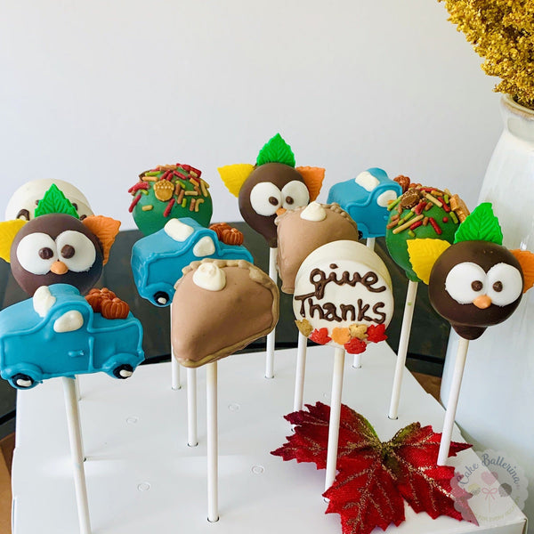 Thanksgiving Cake Pops-Cake Ballerina-Cake Pops