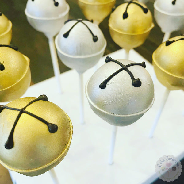 Sleigh Bell Cake Pops-Cake Ballerina-Cake Pops