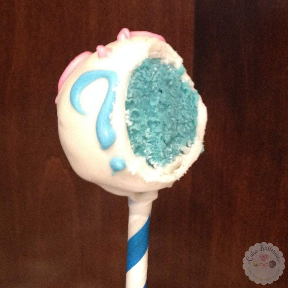 Gender Reveal Question Mark Cake Pops exclusive at Cake Ballerina
