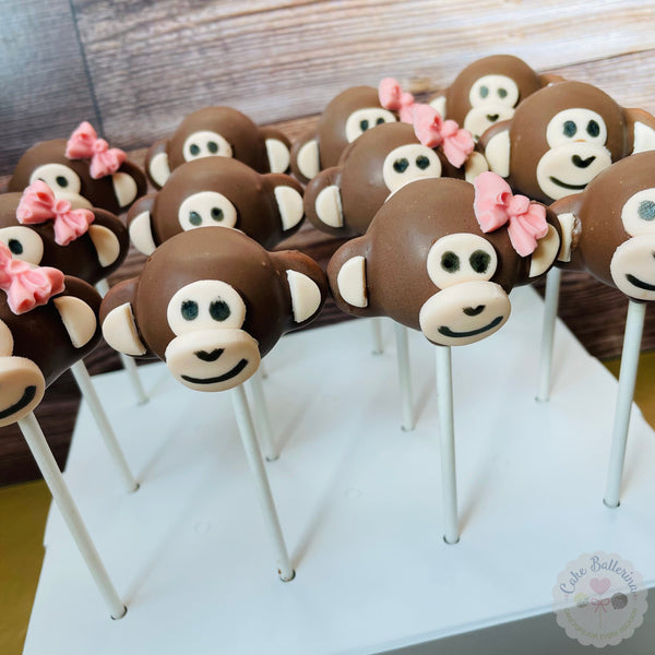 Monkey Cake Pops-Cake Ballerina-Cake Pops