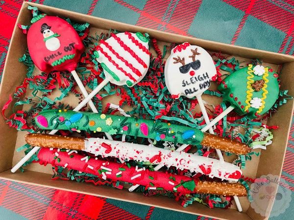 Ugly Christmas Sweater Gift Box-Cake Ballerina-Cake Pops